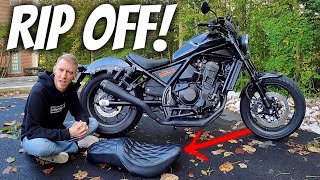 DO NOT Buy This Seat For Your Rebel 1100 Damaged My Bike [upl. by Emor]