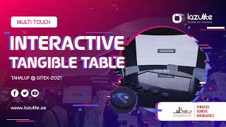 Multi Touch Interactive Tangible Table  Object Recognition  AI Service Tahaluf GITEX 2021 [upl. by Stevenson]