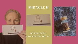 Miracle H mesotherapy How I used this skin booster on my eyes and nasolabial folds [upl. by Bergh]