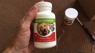 Only Natural Pet Products Probiotics Digestive Enzymes and Antioxidants  Floppycats [upl. by Nywloc]