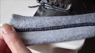 Using a Coverstitch Machine Flatlock Sewing Machine How to Hem Jersey Fabrics [upl. by Rodmun24]