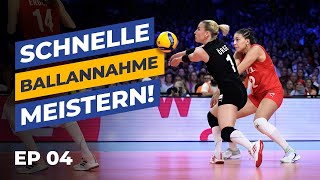 Entdecken Sie das Geheimnis perfekter schneller Annahme  Internationale VolleyballAkademie EP04 [upl. by Nonregla]