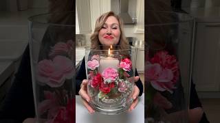 Floral Candle Centrepiece floralarrangement candle homedecor diy [upl. by Nadeen]