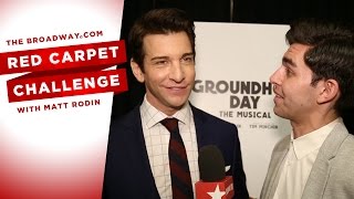 RED CARPET CHALLENGE GROUNDHOG DAY with Tim Minchin Andy Karl and more [upl. by Eibocaj]