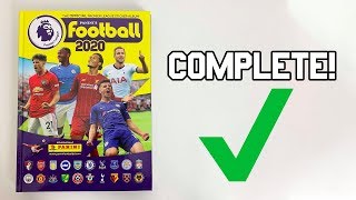 I COMPLETED my PANINI FOOTBALL 2020 Sticker Collection Hardback Album [upl. by Evans]