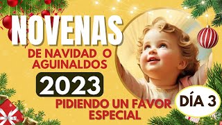 Día 3 NOVENA de Navidad 🎄 NOVENA d Aguinaldos ⭐ 18 de Diciembre 2023 PIDIENDO FAVOR muy ESPECIAL [upl. by Yenobe]