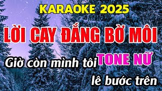 Lời Cay Đắng Bờ Môi Karaoke Tone Nữ Karaoke Giang Organ  Beat Mới [upl. by Pazice]