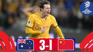 Important win for Australia  Australia  China PR  Highlights  AsianQualifiers  Road To 26 [upl. by Gypsie534]