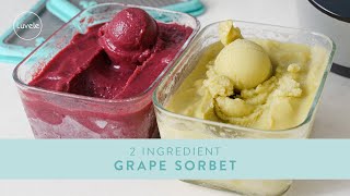 Delicious GRAPE SORBET with two ingredients [upl. by Atinuahs154]