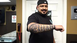 LETTERING TATTOO Old English VLOG [upl. by Bastian]