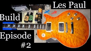 Cibson Quilted Top Les Paul Build ￼Episode 2 Frets and Body Polished and Wax ￼ [upl. by Brackett18]