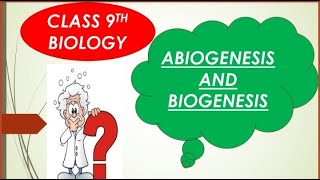 Concept of Abiogenesis and biogenesis [upl. by Malan820]