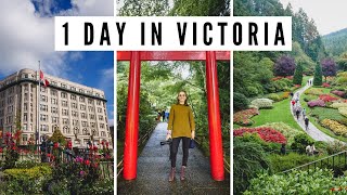 VISITING VICTORIA BC in 1 DAY  Butchart Gardens  Afternoon Tea  Downtown Victoria Tour [upl. by Weylin]