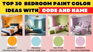 2024 Bedroom Design Paint Color Ideas With Code  Colour Combination For Bedroom Walls Asian Paints [upl. by Odnuges223]