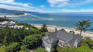 Oceanfront Beach Home in Oceanside  Oregon Coast luxury homes [upl. by Neyugn570]