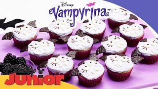 Vampyrina  OPSKRIFT Vampyrinacupcakes  Disney Junior Danmark [upl. by Weihs585]