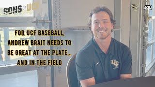 UCF Baseballs Andrew Brait needs to be great at the plate and in the field [upl. by Assirroc]