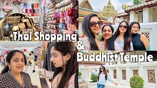 Shopping in Bangkok  Visiting Buddhist Temple  Ishaani Krishna [upl. by Camp113]