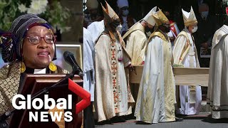 Desmond Tutus daughter South African president pay tribute to late Archbishop at state funeral [upl. by Ogg]