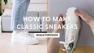 How To Make Your Own Sneakers  HANDMADE  Shoemaking Tutorial [upl. by Ferrel292]