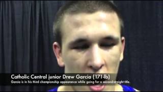 Detroit Catholic Central wrestling sends five individuals to D1 championship matches [upl. by Ymassej]