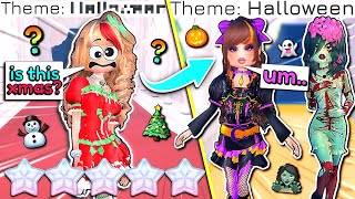 NOT KNOWING The THEME For Every ROUND In DRESS To IMPRESS Confusing  ROBLOX Challenge [upl. by Newsom]