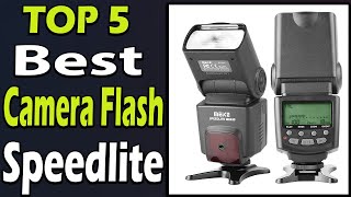 TOP 5 Best Camera Flash Speedlite Review 2024 [upl. by Otipaga]