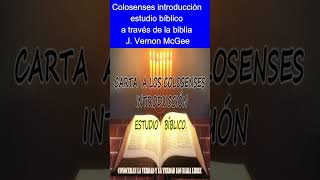 colosenses introducción biblia hablada estudio bíblico biblia estudiodelabiblia bibliahablada [upl. by Knut]