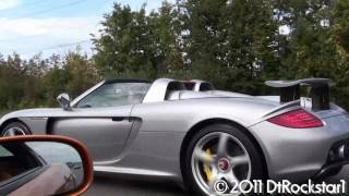 Porsche Carrera GT rev and flyby [upl. by Rekyr]