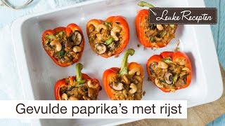 Gevulde paprikas met rijst [upl. by Plante]