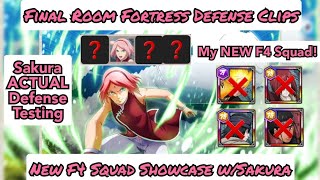 SAKURA DEF TESTING🧐 wNew F4 Squad NO LIGHT STL NAGATO or HASHI😨😲  Fortress Defense Clips Sakura [upl. by Athalee]