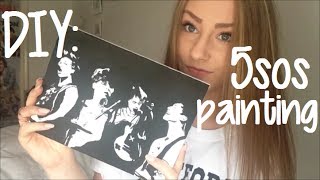 DIY 5SOS Painting [upl. by Eylhsa22]