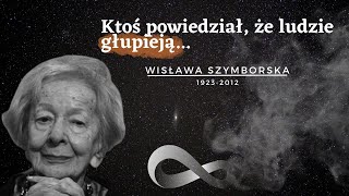 Polska poetka Wisława Szymborska  Laureatka Nagrody Nobla quotNic dwa razy się nie zdarzaquot cytaty [upl. by Corydon887]