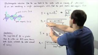 Poynting Vector and Intensity of Electromagnetic Waves Example [upl. by Annad]