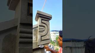 Latest Parapet Piller Design 👌👍 shortvideo construction plastar [upl. by Inavoj]