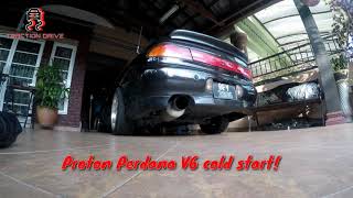 Proton Perdana V6 6A12 Cold Start Galant 7g sister car [upl. by Attiuqahs839]