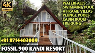 Wayanad 900 Kandi Forest Resort with Waterfalls  FOSSIL RESORT  Trekking and Off road Journey [upl. by Nnaylrebmik]