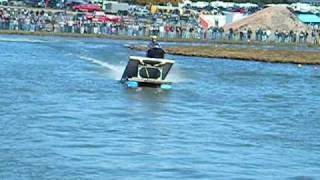 Snowmobiles Jumping in water Awesome LOOK [upl. by Yand]