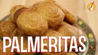 Palmeritas de Hojaldre Caseras  Receta Fácil  Tenedor Libre [upl. by Jabez]