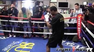 quotSugarquot Shane Mosley full mitt workout with Nazim Richardson [upl. by Palmer161]