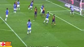 Amazing Tiki Taka by Messi Xavi Iniesta and Neymar  FC Barcelona vs Real Sociedad [upl. by Ricky]