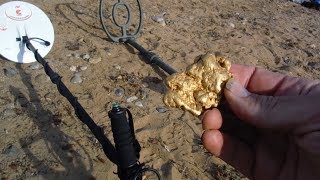 54 oz Gold Nugget test  Garrett ATX vs Minelab GPX 5000 [upl. by Bunny]