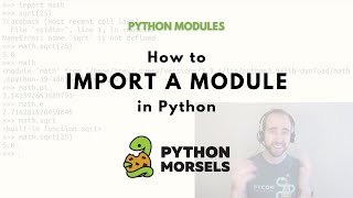 How to import a module in Python [upl. by Karoly]