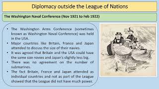 AQA GCSE History Conflict and Tension 19181939 Part 5  Diplomacy outside the League of Nations [upl. by Anthia382]