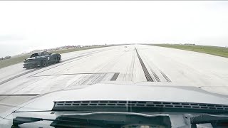 New footage Rob Dahm AWD 4 rotor RX7 smokes my Coyote swap Foxbody Notchback at the 12 mile [upl. by Akehs822]