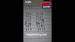 Tennessee Maryland Texas Cash 3 Cash 4 Workouts for 120 Lottery Predictions Strategy [upl. by Gregoor]