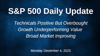 SampP 500 Daily Market Update for Monday December 4 2023 [upl. by Nerty800]