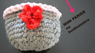 mini panier tuto crochet débutant n° 10 [upl. by Haimerej]