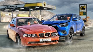 Realistic Crossroad Car Crashes 03  BeamNGdrive [upl. by Etteraj]