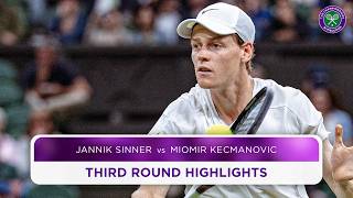 Ruthless from World No1  Jannik Sinner vs Miomir Kecmanovic  Highlights  Wimbledon 2024 [upl. by Leonora597]